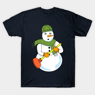 Snowman Plumber T-Shirt